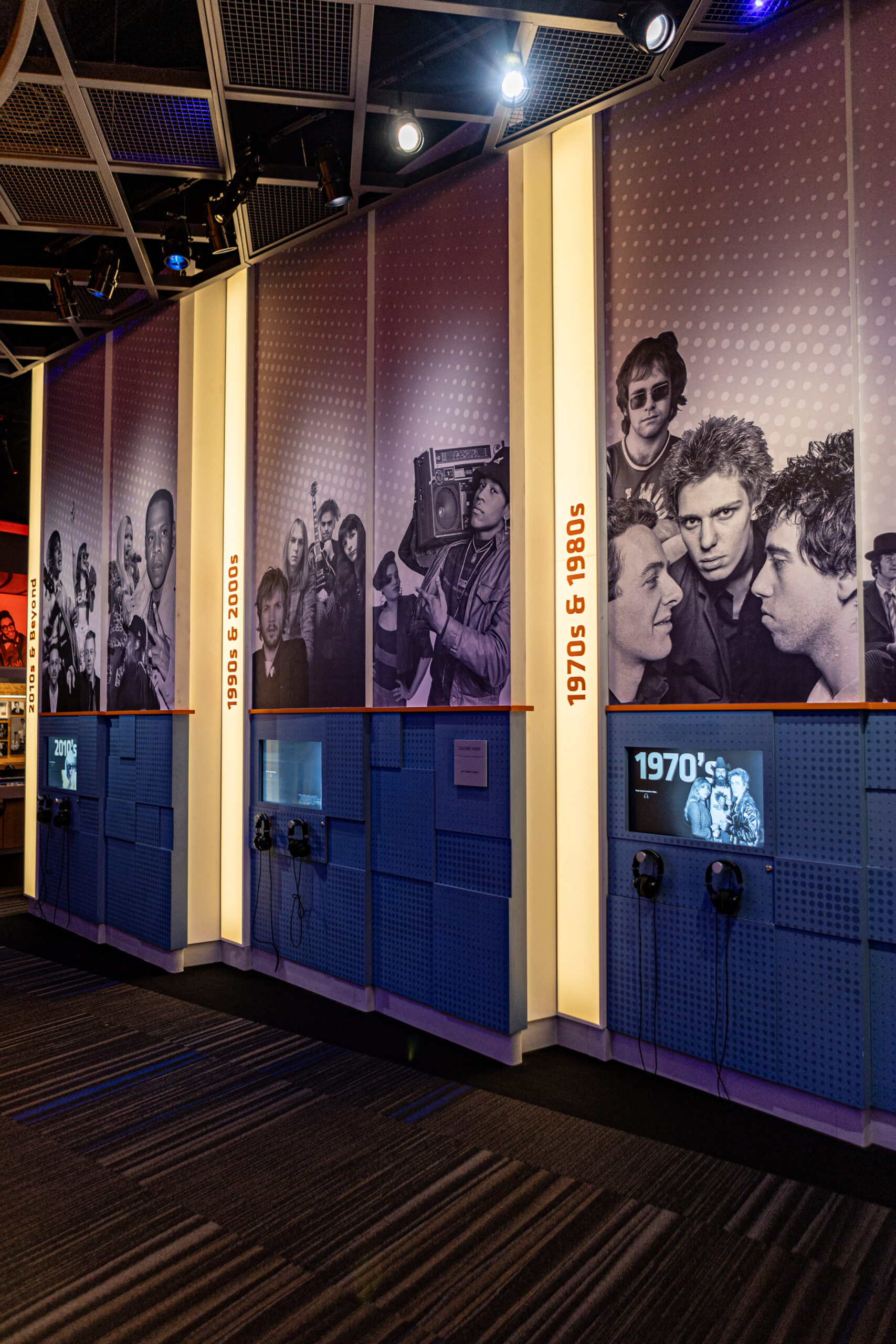 Backdrop of some of modern music's most revolutionary figures.