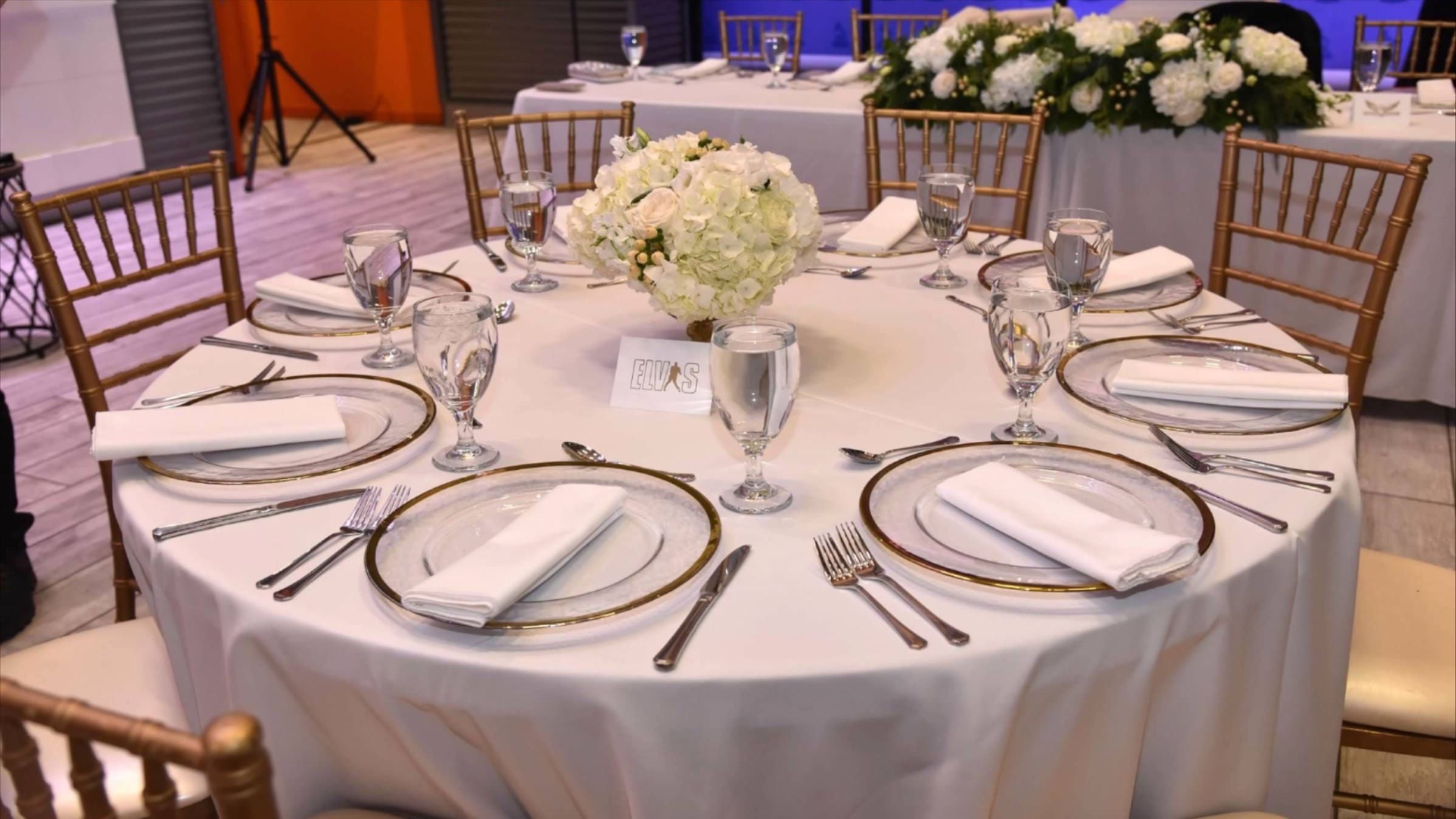 a table set for a dinner party